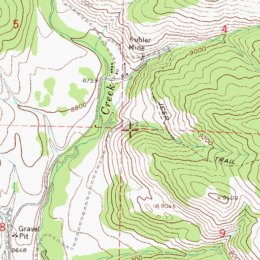 Topographic Map of Carbon Creek Mine, CO