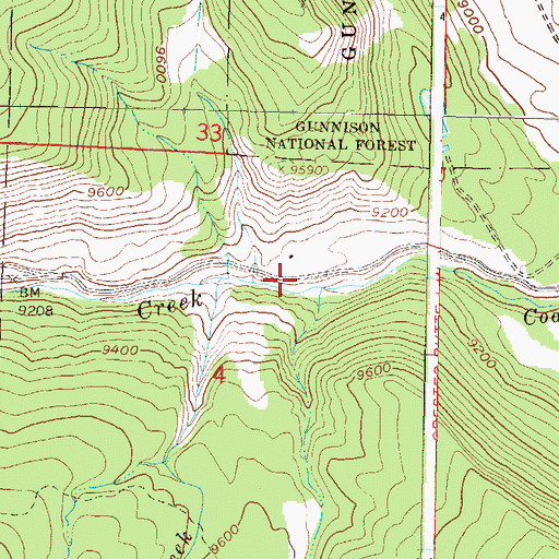 Topographic Map of Emmon Mountain Mining and Milling Mine, CO