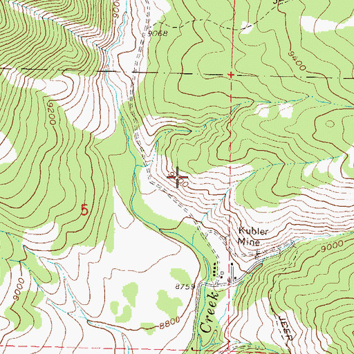 Topographic Map of Holly Mine, CO