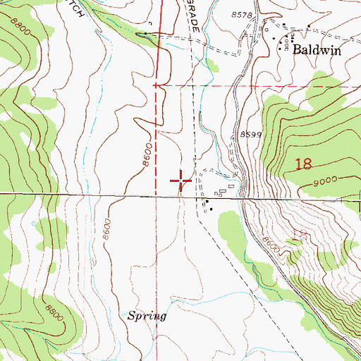 Topographic Map of La Plant Mine, CO