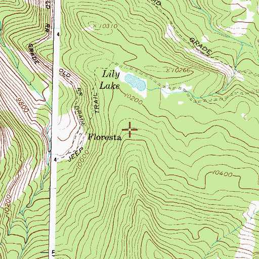 Topographic Map of Ruby Mine, CO