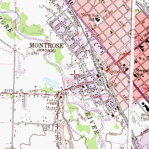 Topographic Map of Schneider Ready Mix Pit, CO