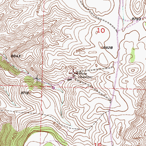 Topographic Map of American Flag Shaft Mine, CO