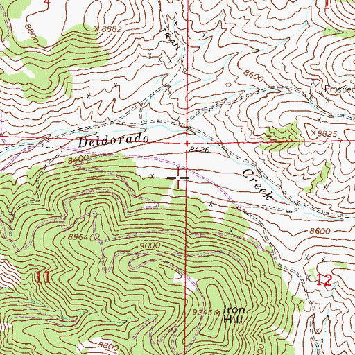 Topographic Map of Iron Hill Columbium Deposit, CO