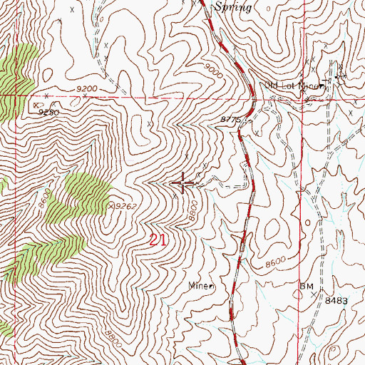Topographic Map of Seventy-six Shaft Mine, CO