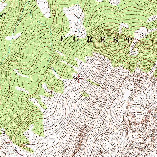 Topographic Map of Ruby Trust Mine, CO