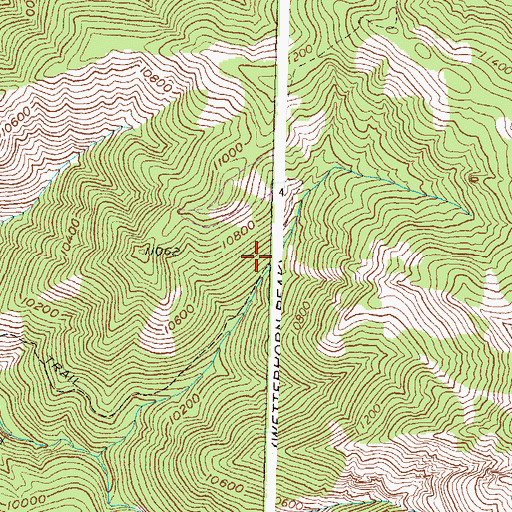 Topographic Map of Boston Sunday Mine, CO