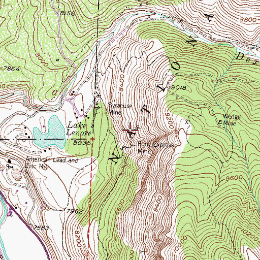 Topographic Map of Neodesha Mine, CO
