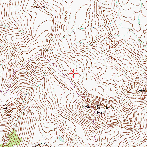 Topographic Map of Beth Number One Mine, CO