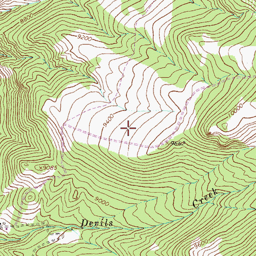 Topographic Map of Ferrara Ranch Mine, CO