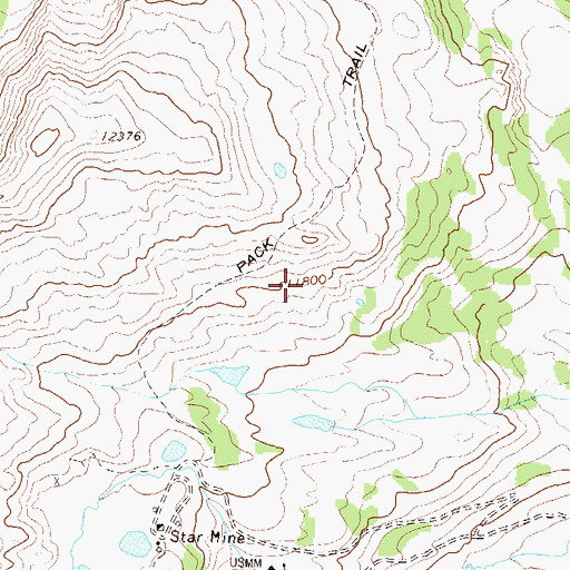 Topographic Map of Comet Group Mine, CO