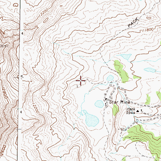 Topographic Map of Colorado Mine, CO