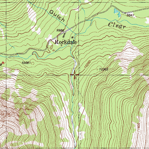 Topographic Map of Little Guy Mine, CO