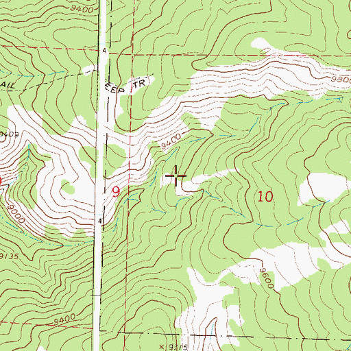Topographic Map of K D Mine, CO