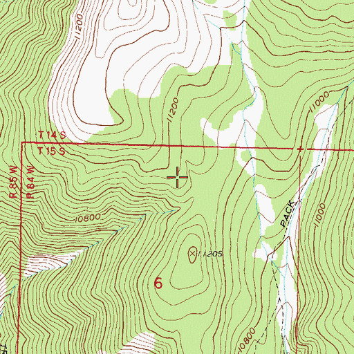 Topographic Map of Maggie Mine, CO