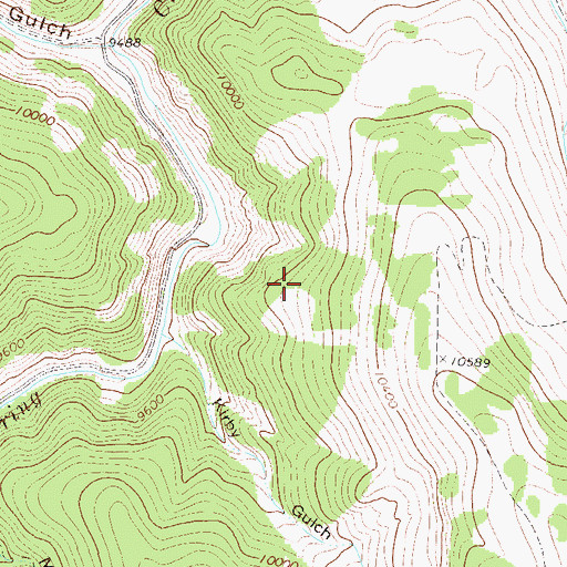 Topographic Map of Barium-Maggie Manganese Prospect, CO