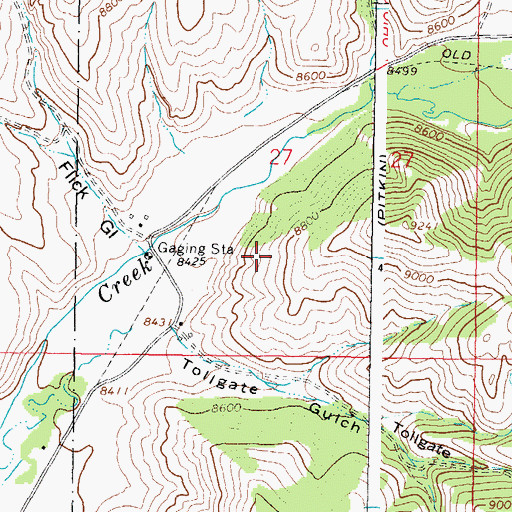 Topographic Map of O C Group Mine, CO