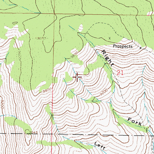 Topographic Map of Sequin Mine, CO