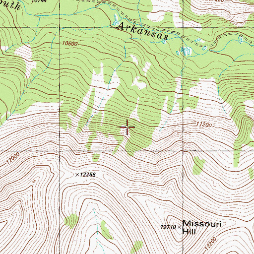 Topographic Map of Clinton Mine, CO