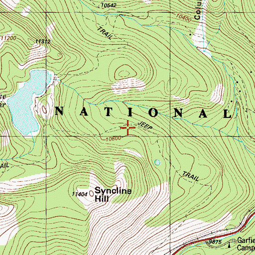 Topographic Map of Fairplay Mine, CO