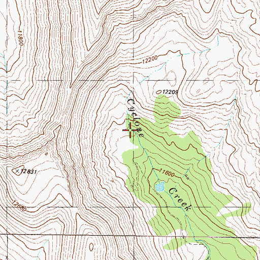 Topographic Map of Fairview Mine, CO