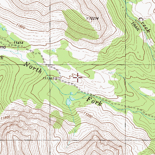 Topographic Map of Little Charm Mine, CO