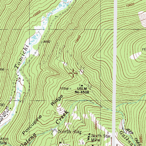 Topographic Map of Parole Mine, CO