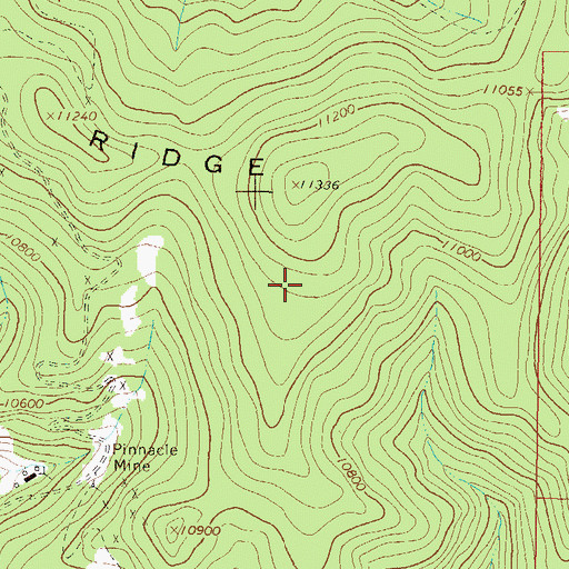 Topographic Map of Erie Number Thirty-three Mine, CO