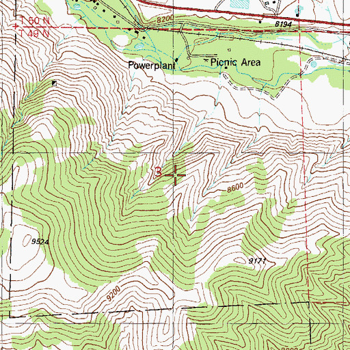 Topographic Map of Copper King Mine, CO