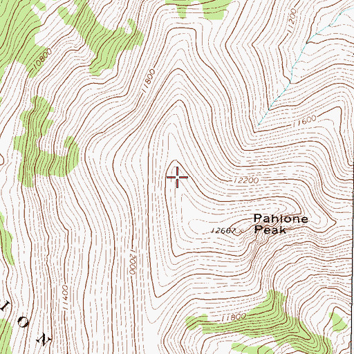 Topographic Map of Jasper Mine, CO