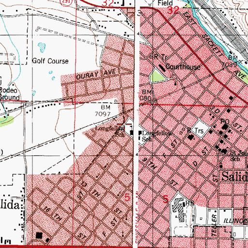 Topographic Map of Mount Cross Granite Quarry, CO