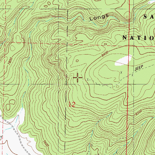 Topographic Map of Sedalia Mine, CO