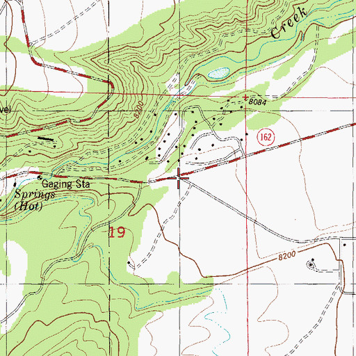 Topographic Map of Shannon Last Chance Mine, CO