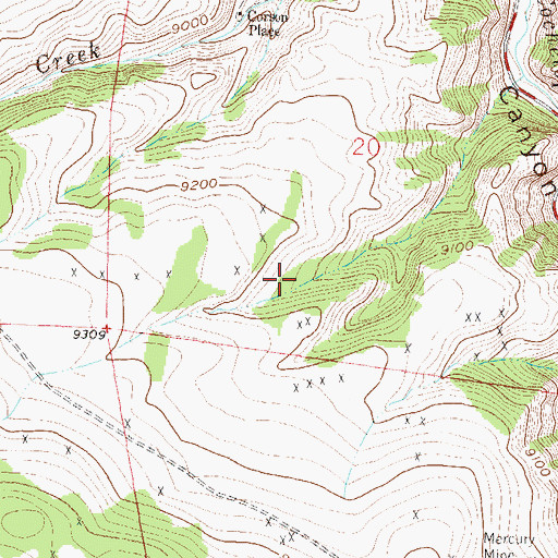 Topographic Map of M and W Group Mine, CO