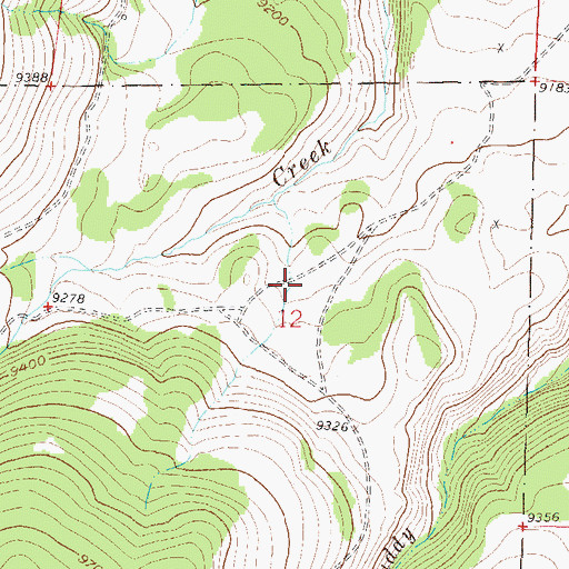 Topographic Map of Boston Mine, CO