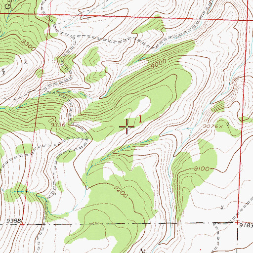 Topographic Map of Shurshot Claims Mine, CO