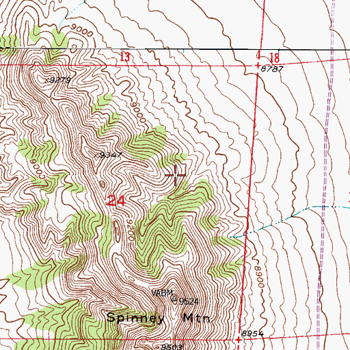 Topographic Map of Spinney Mountain Mine, CO