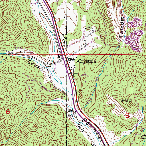 Topographic Map of Navajo Mine, CO