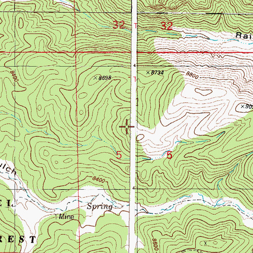 Topographic Map of Bonus Extension Mine, CO