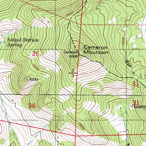 Topographic Map of Midwest Quarry, CO