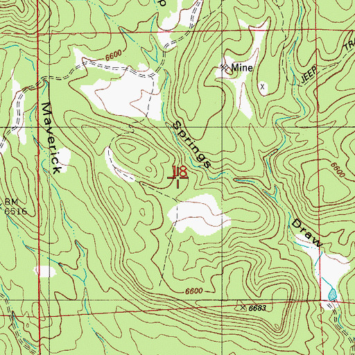 Topographic Map of Red Cliff Thirty Mine, CO