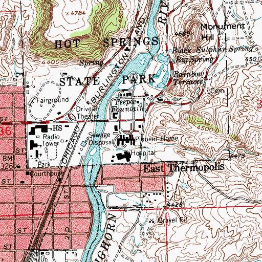 Topographic Map of Park Pit, WY