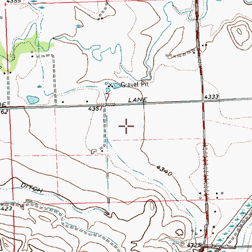 Topographic Map of Shafer Pit, WY