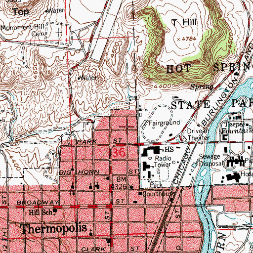 Topographic Map of Lucerne Mine, WY