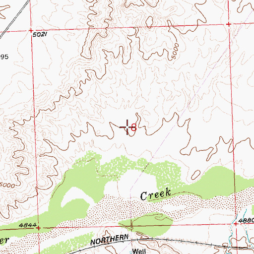 Topographic Map of C and B Number Two Mine, WY