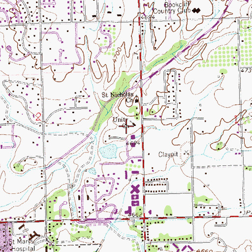 Topographic Map of Unity Church, CO