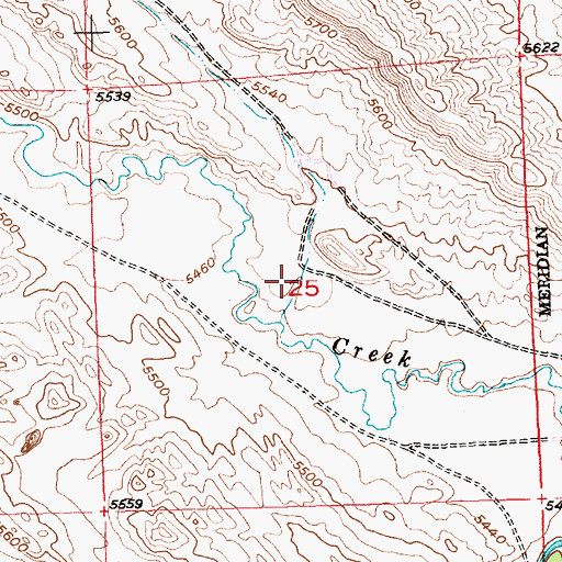 Topographic Map of Ethete Number One Mine, WY