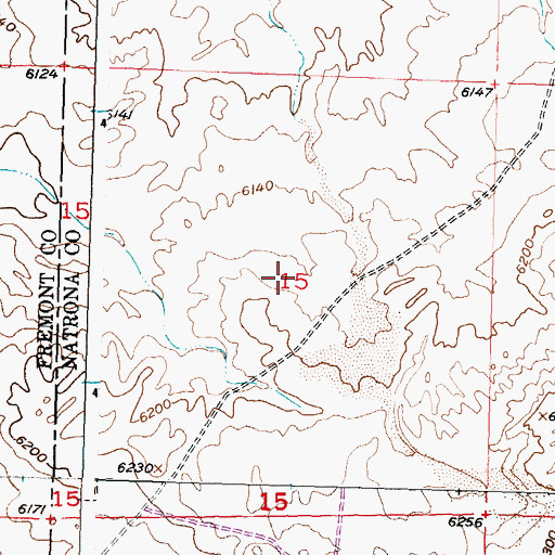 Topographic Map of Star Number Three Mine, WY