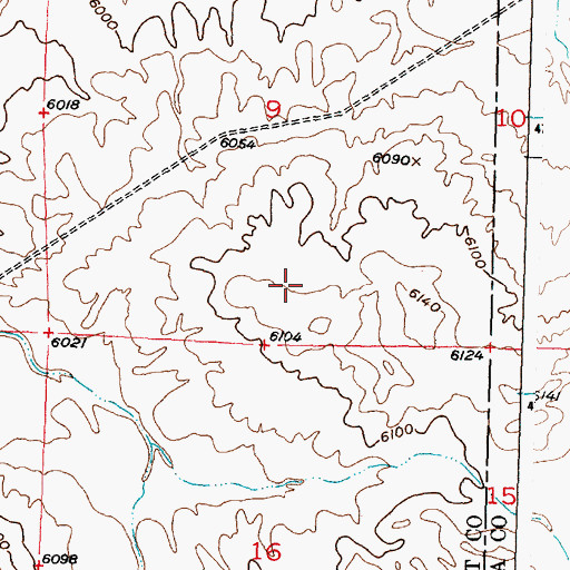 Topographic Map of K-one Pit, WY