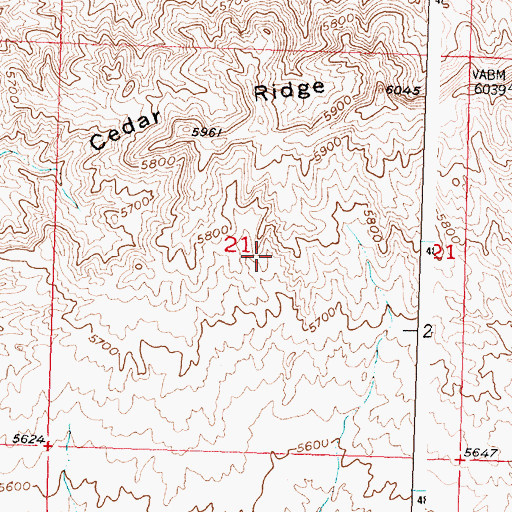 Topographic Map of Phillips Number Twenty-five Mine, WY